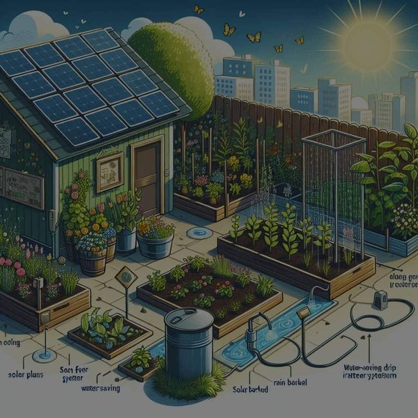 Comment maximiser l'utilisation de l'énergie solaire dans un petit jardin urbain ?