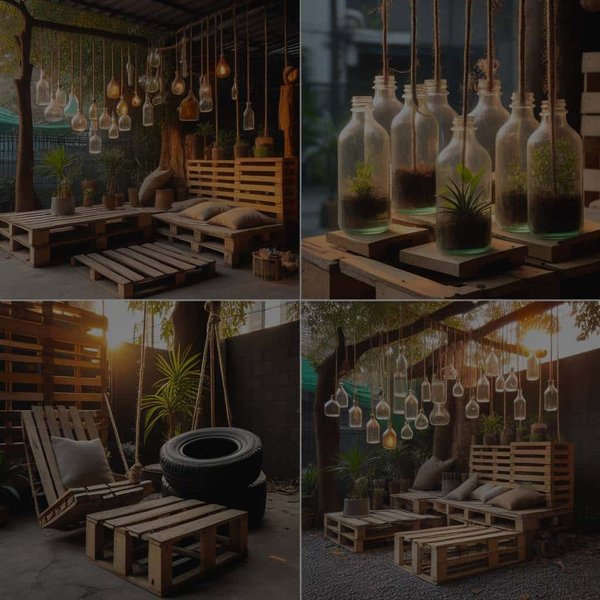 Comment créer un espace détente extérieur avec des matériaux recyclés ?