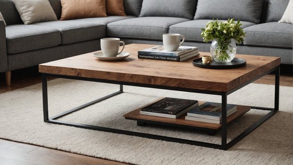 Découvrez notre gamme élégante de table de salon bois massif